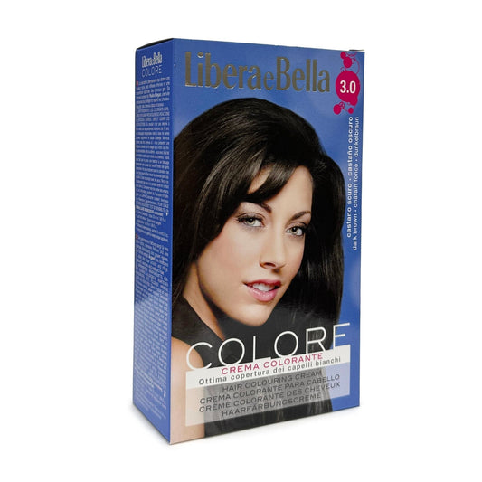 3.0 Dark Brown | Hair Coloring Kit | Libera E Bella | OYSTER HAIR COLOR OYSTER 