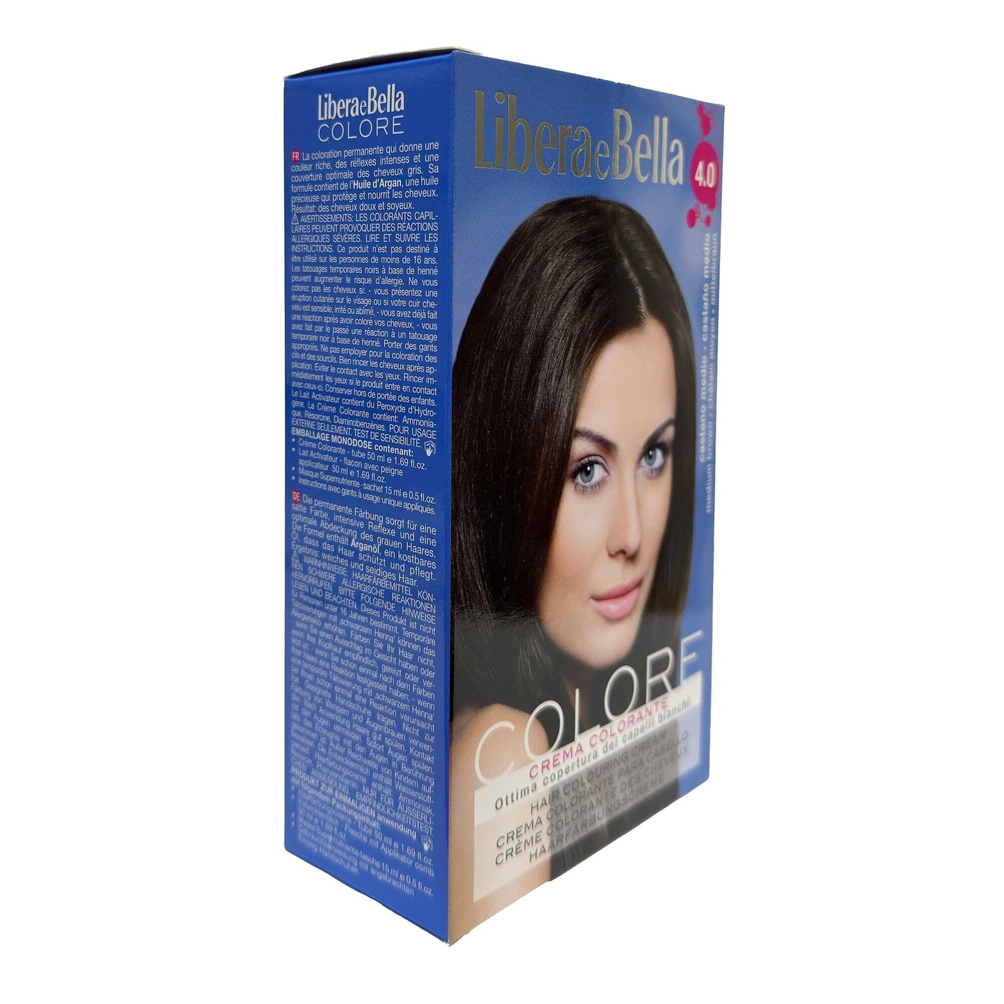 4.0 Medium Brown | Hair Coloring Kit | Libera E Bella | OYSTER HAIR COLOR OYSTER 