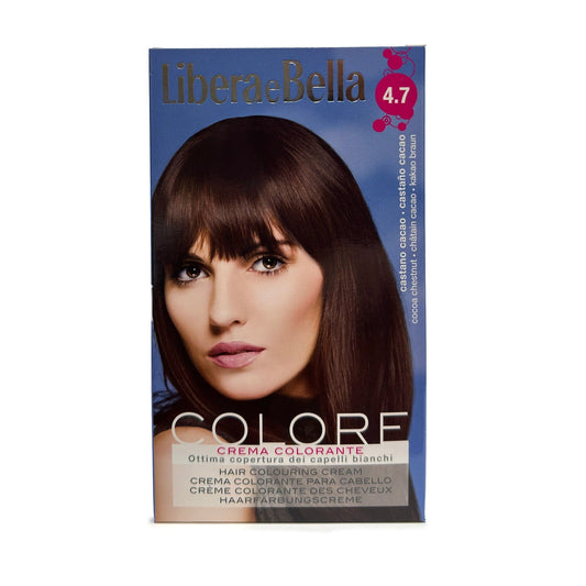 4.7 Cocoa Chestnut | Hair Coloring Kit | Libera E Bella | OYSTER HAIR COLOR OYSTER 