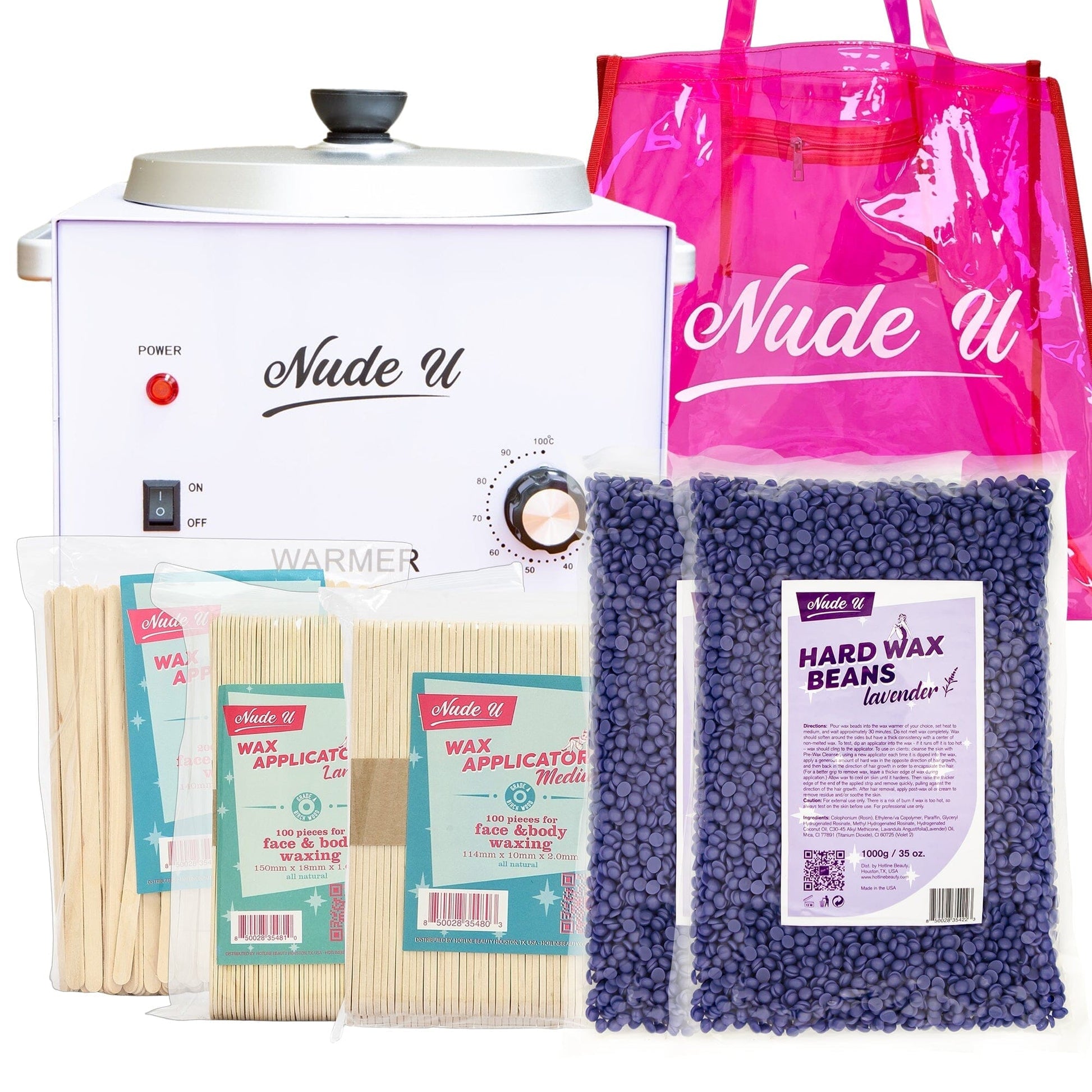 Advanced Hard Wax Kit WAXING KITS & SUPLLIES Hotline Beauty Lavender 