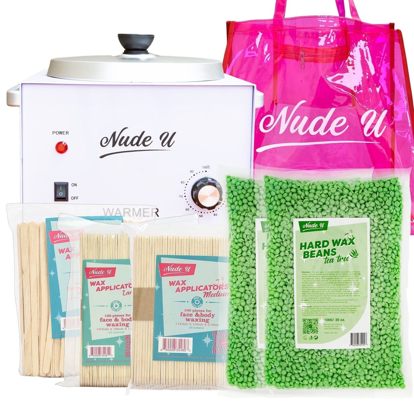 Advanced Hard Wax Kit WAXING KITS & SUPLLIES Hotline Beauty Tea Tree 