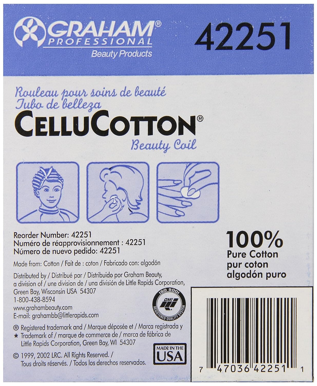 CelluCotton Beauty Coil | 100% Pure Cotton | 40 Feet | GRAHAM BEAUTY Towels GRAHAM BEAUTY 