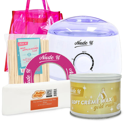 Intro to Soft Wax Kit WAXING KITS & SUPLLIES Hotline Beauty Gold Rush 