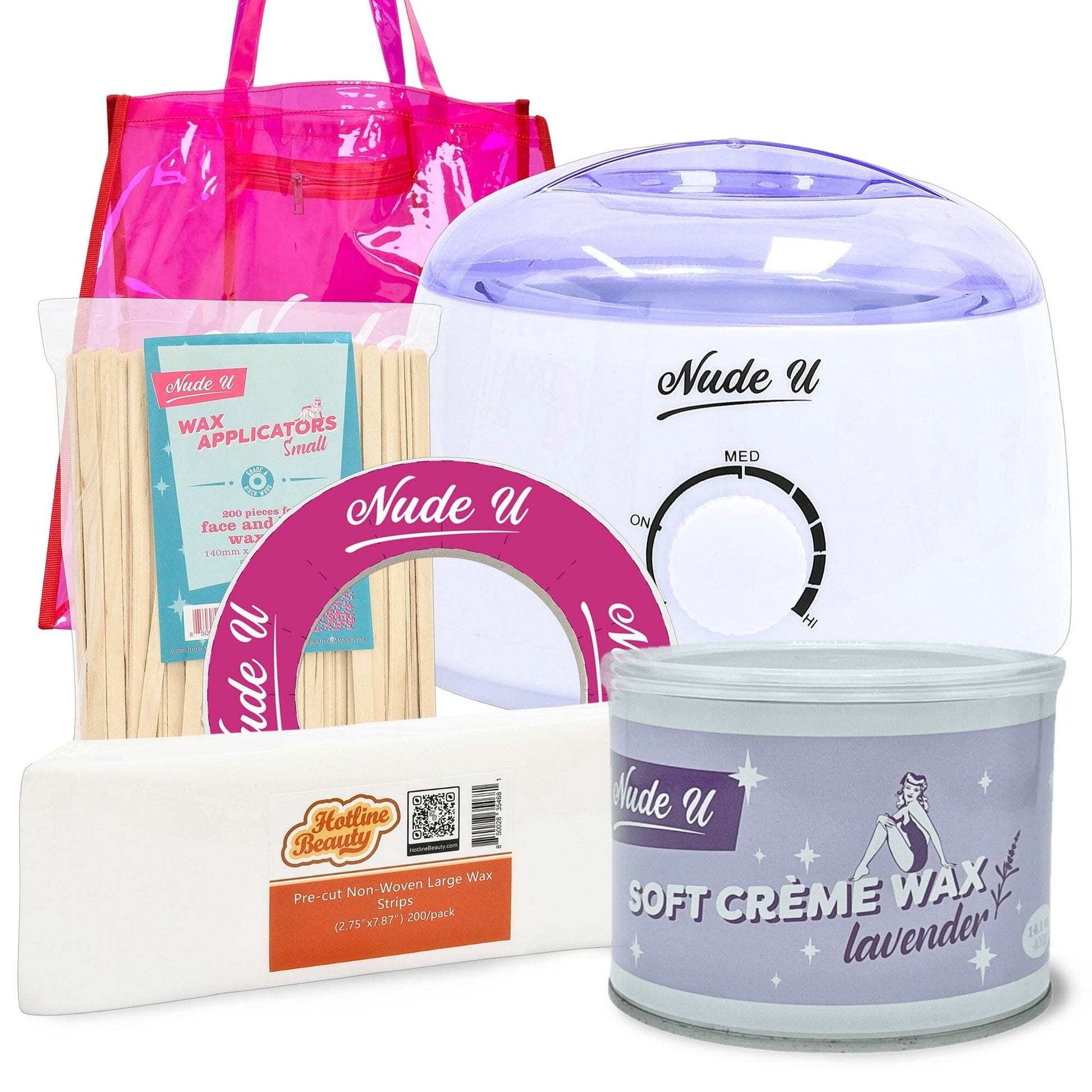 Intro to Soft Wax Kit WAXING KITS & SUPLLIES Hotline Beauty Lavender 