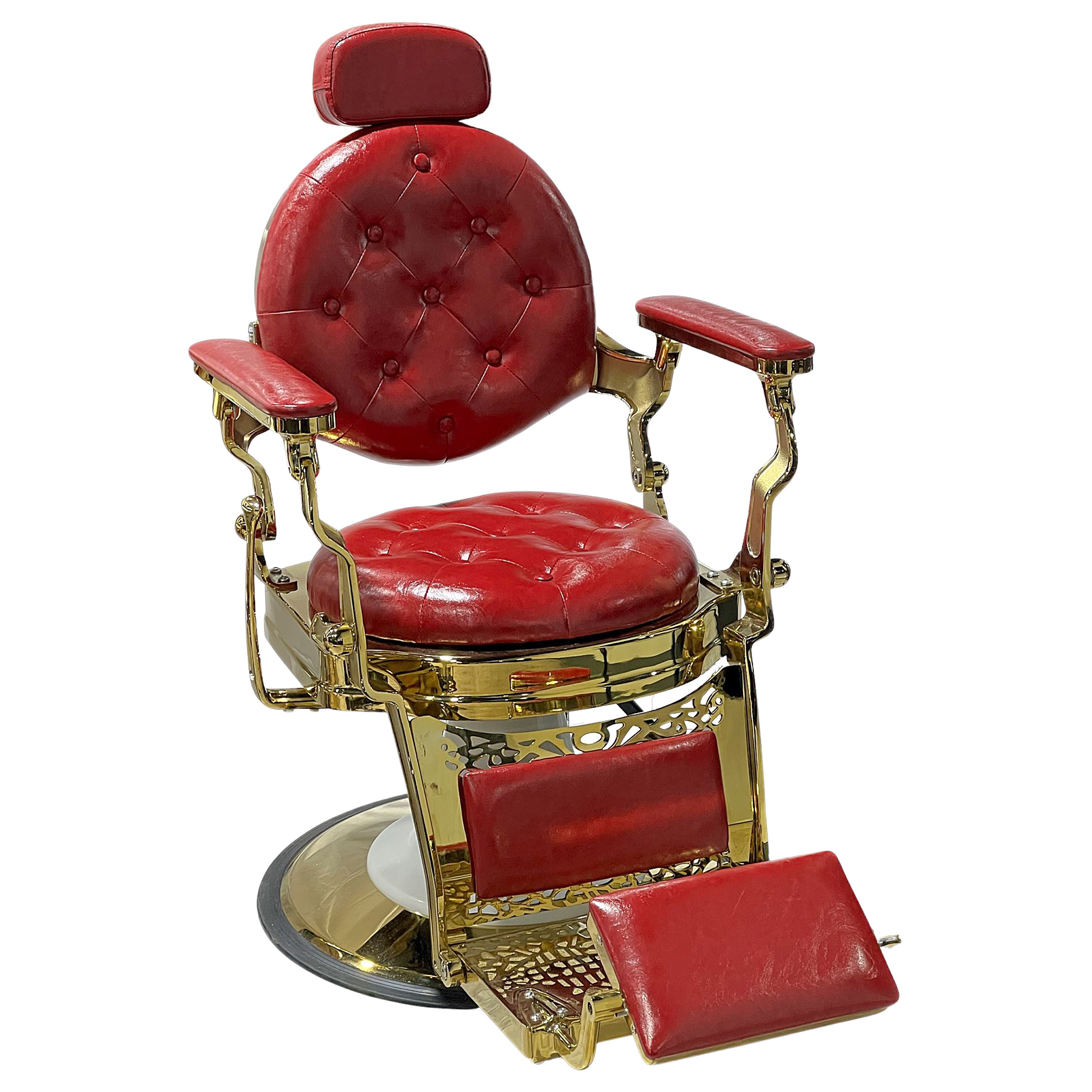 B195G - Shiny Red | Barber Chair – Salon and Spa Wholesaler