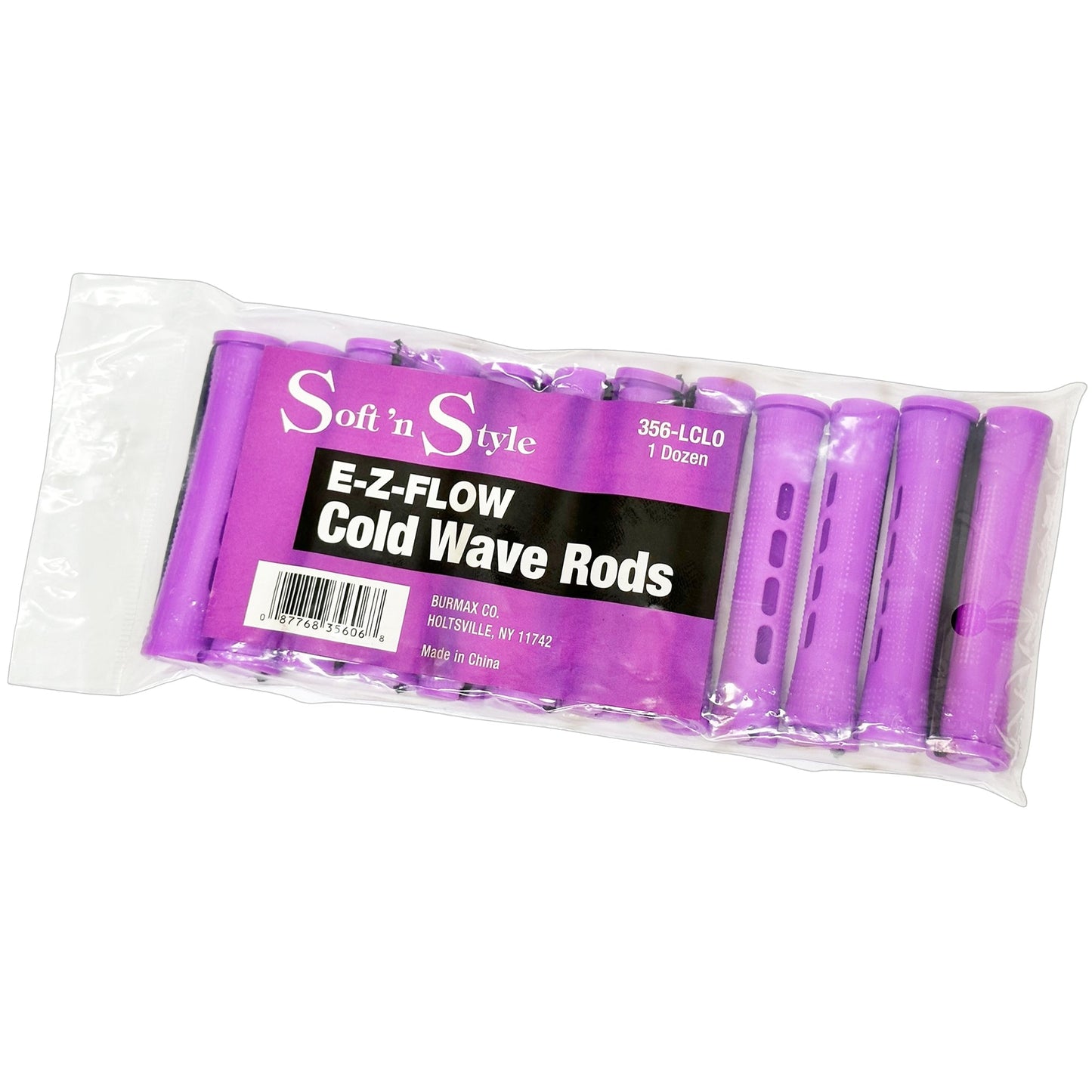 E-Z-Flow Cold Wave Rods | 1 Dozen | 356-LCLO | SOFT N STYLE Hair Accessories SOFT N STYLE 