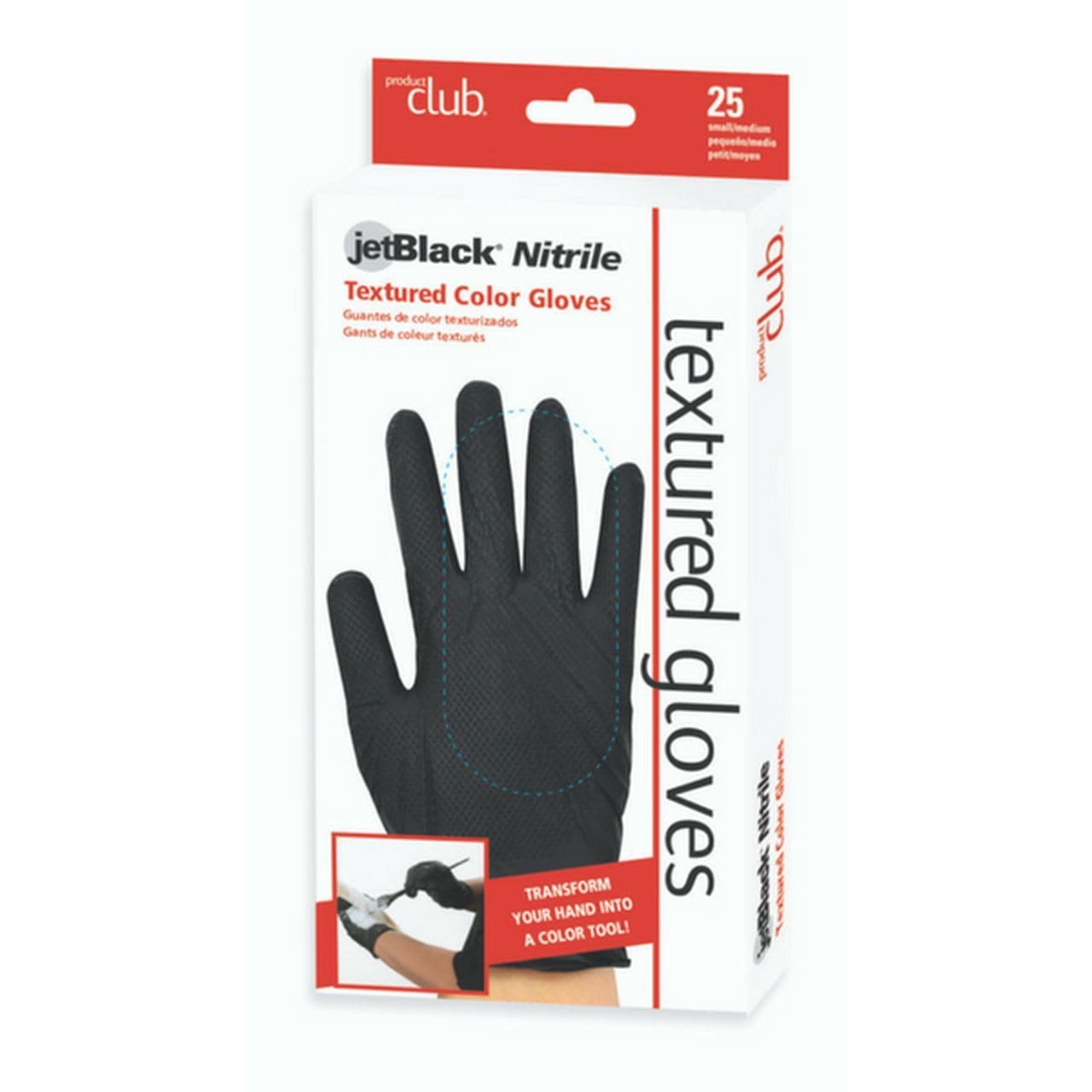 Jetblack Nitrile Textured Gloves | PRODUCT CLUB | SHSalons.com