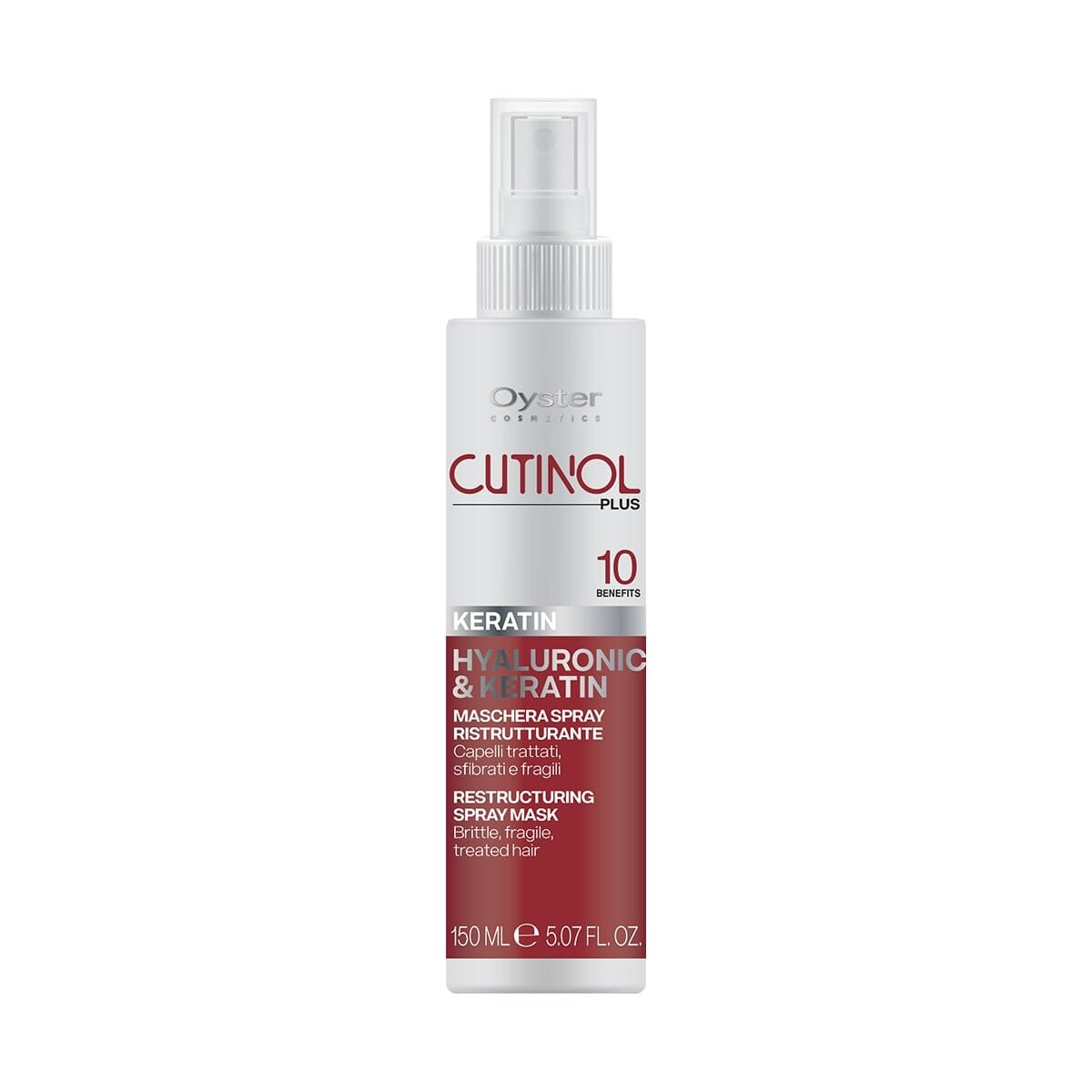 Keratin Restructuring Spray Mask | Hyaluronic & Keratin | 5.07 fl.oz. | Cutinol Plus | OYSTER HAIR CARE OYSTER 