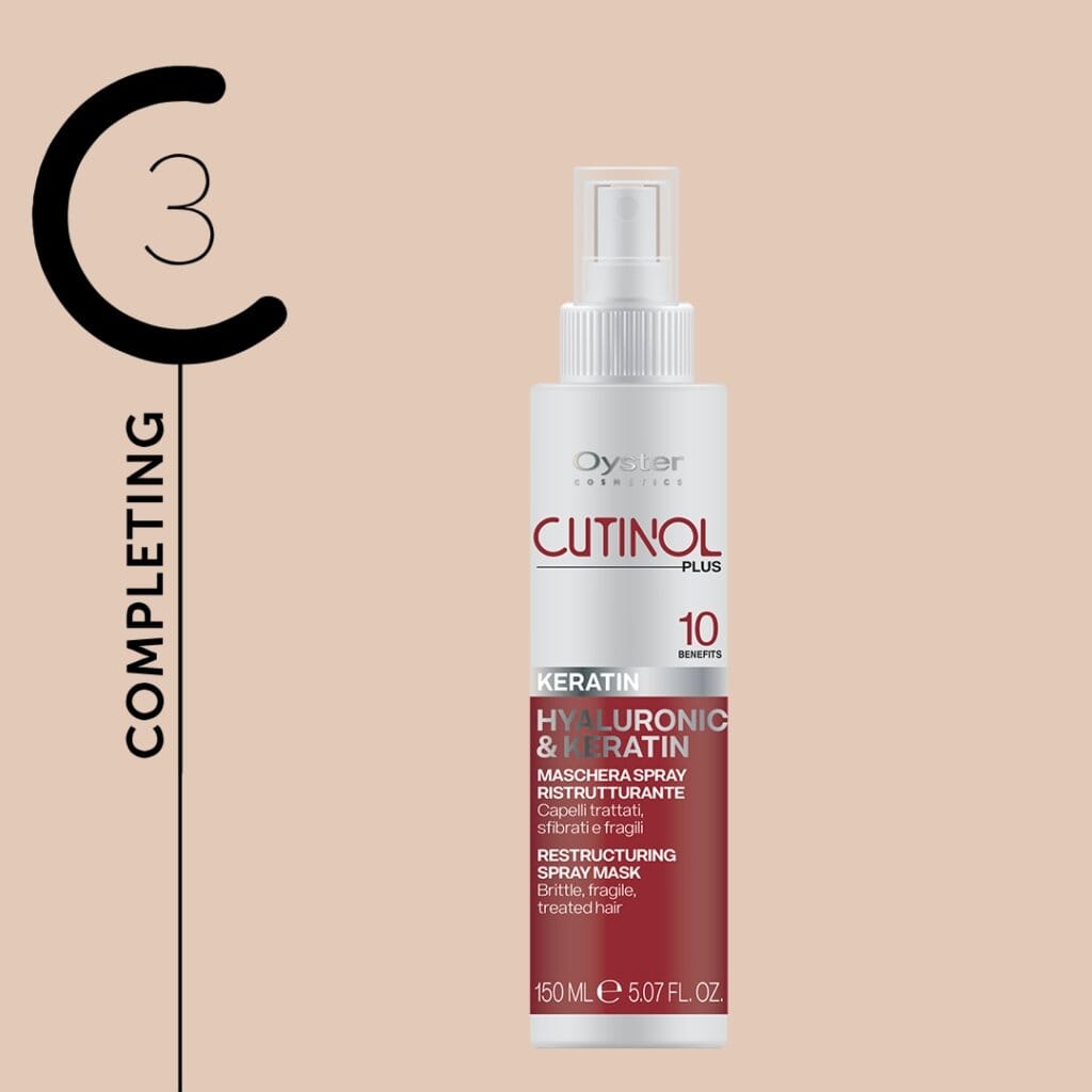 Keratin Restructuring Spray Mask | Hyaluronic & Keratin | 5.07 fl.oz. | Cutinol Plus | OYSTER HAIR CARE OYSTER 