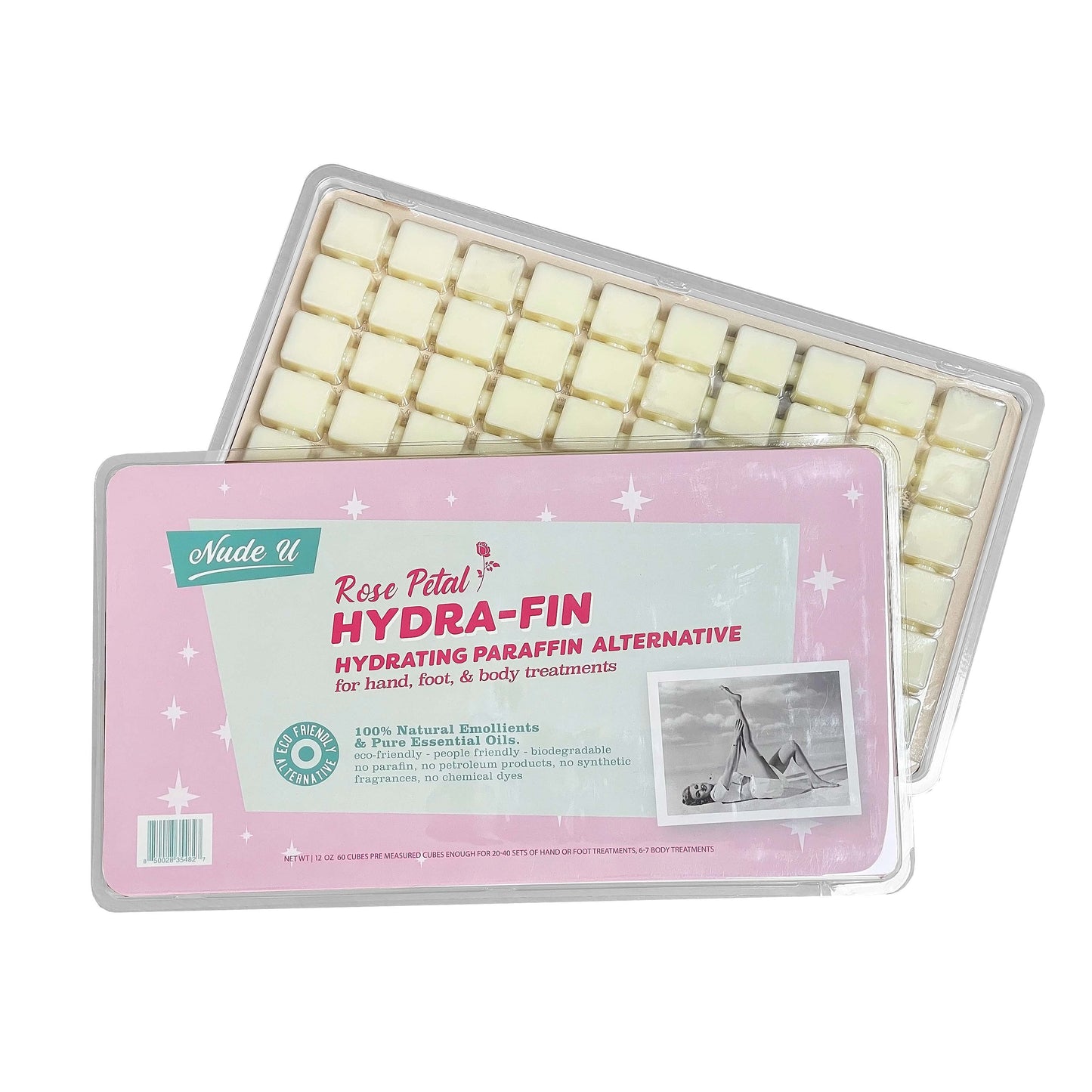 Rose Petal Hydra-Fin | Hydrating Paraffin Alternative | For Hand, Food & Body | NUDE U Spas NUDE U 