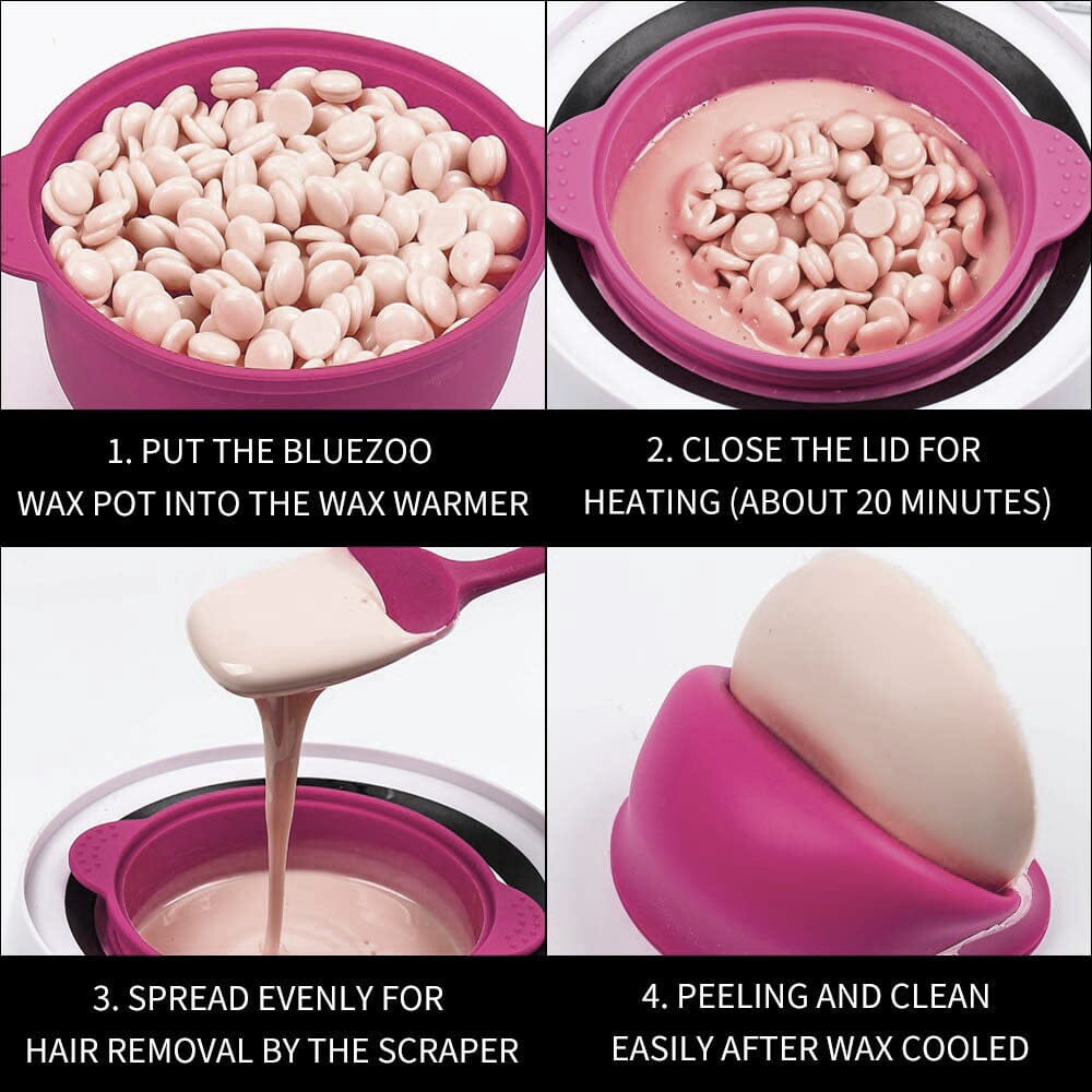 Silicone Wax Pot | 400g | Reusable | NUDE U Waxing Kits & Supplies NUDE U 