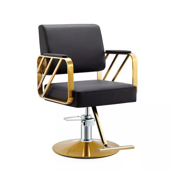 Black and gold online salon chairs